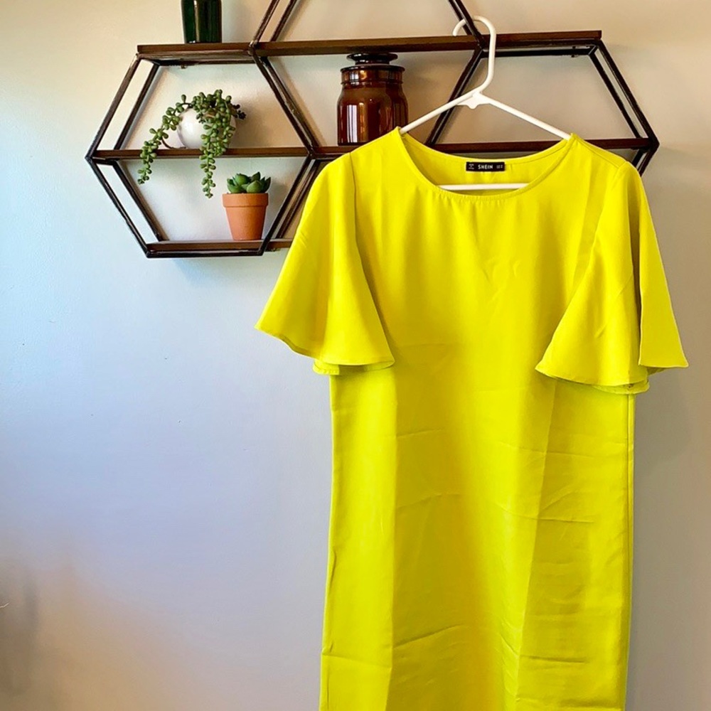 Neon yellow dress